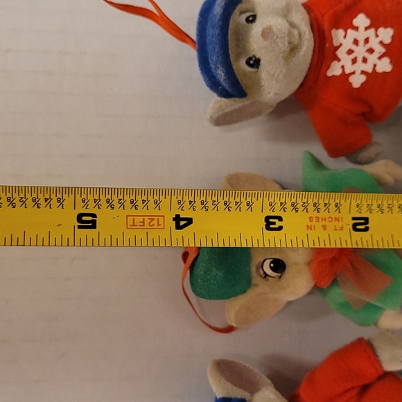 Vintage Disney Bernard and Miss Bianca Flocked Ornaments - Picture 15 of 16